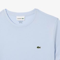 T-Shirts | LACOSTE T-Shirt Col Rond En Jersey De Coton Pima Uni