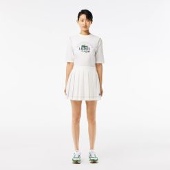 Vetements De Sport | LACOSTE Jupe Plissee Femme Lacoste Sport Edition Roland Garros