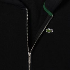 Vetements Fille | LACOSTE Sweatshirt Zippe A Capuche Enfant Lacoste Avec Poche Kangourou