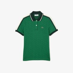 Polos | LACOSTE Polo Slim Fit Jacquard Monogramme Lacoste