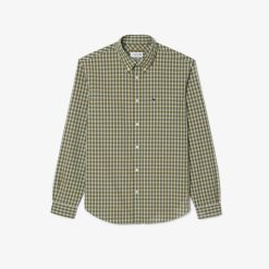 Chemises | LACOSTE Chemise A Carreaux En Popeline