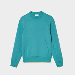 Sweatshirts | LACOSTE Sweatshirt Jogger A Col Rond En Coton Melange Avec Poche Kangourou