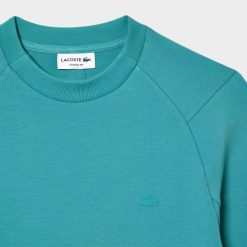 Sweatshirts | LACOSTE Sweatshirt Jogger A Col Rond En Coton Melange Avec Poche Kangourou