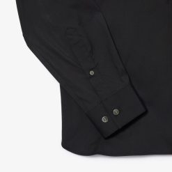 Chemises | LACOSTE Chemise Homme Lacoste Slim Fit Col Francais En Popeline De Coton