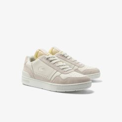 Sneakers | LACOSTE Sneakers T-Clip Homme Lacoste En Cuir Premium