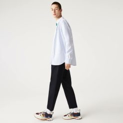 Pantalons & Shorts | LACOSTE Pantalon Chino Fusele En Coton Stretch