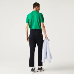 Pantalons & Shorts | LACOSTE Pantalon Chino Fusele En Coton Stretch