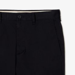 Pantalons & Shorts | LACOSTE Pantalon Chino Fusele En Coton Stretch