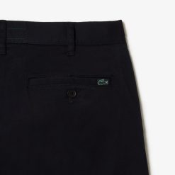 Pantalons & Shorts | LACOSTE Pantalon Chino Fusele En Coton Stretch