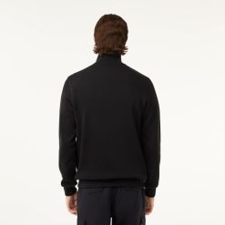 Pullovers | LACOSTE Sweatshirt A Col Montant Zippe En Coton Uni