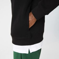 Pullovers | LACOSTE Sweatshirt A Col Montant Zippe En Coton Uni