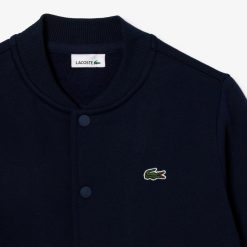 Vetements Garcon | LACOSTE Sweatshirt Boutonne Enfant Lacoste En Molleton