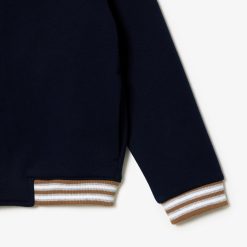 Vetements Garcon | LACOSTE Sweatshirt Boutonne Enfant Lacoste En Molleton