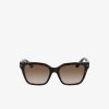 Lunettes De Soleil | LACOSTE Lunettes De Soleil Croco Skin Rectangulaires En Acetate