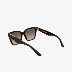 Lunettes De Soleil | LACOSTE Lunettes De Soleil Croco Skin Rectangulaires En Acetate