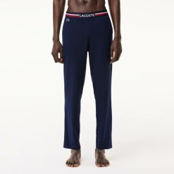 Sous-Vetements & Vetements D'Interieur | LACOSTE Pantalon De Pyjama Ceinture Tricolore En Jersey