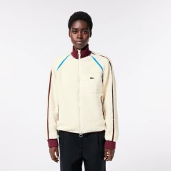 Manteaux & Vestes | LACOSTE Sweatshirt Polaire Avec Details Contrastes