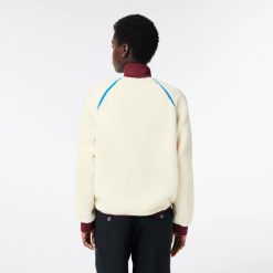 Manteaux & Vestes | LACOSTE Sweatshirt Polaire Avec Details Contrastes