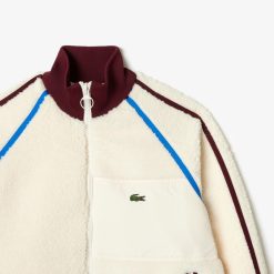 Manteaux & Vestes | LACOSTE Sweatshirt Polaire Avec Details Contrastes