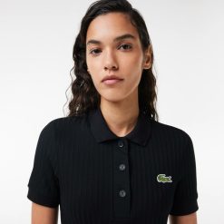 Robes & Jupes | LACOSTE Robe Longue Esprit Polo Femme Lacoste