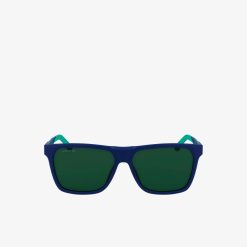 Lunettes De Soleil | LACOSTE Lunettes De Soleil Homme Rectangulaires Rubber Croc