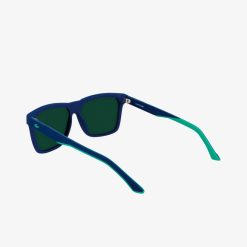 Lunettes De Soleil | LACOSTE Lunettes De Soleil Homme Rectangulaires Rubber Croc