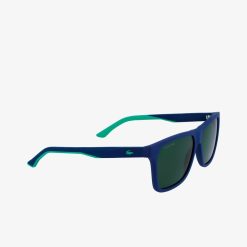 Lunettes De Soleil | LACOSTE Lunettes De Soleil Homme Rectangulaires Rubber Croc