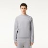 Sweatshirts | LACOSTE Sweatshirt Jogger A Col Rond En Coton Melange Avec Poche Kangourou