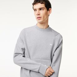 Sweatshirts | LACOSTE Sweatshirt Jogger A Col Rond En Coton Melange Avec Poche Kangourou