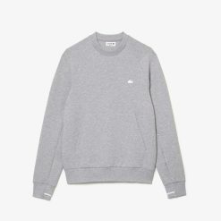 Sweatshirts | LACOSTE Sweatshirt Jogger A Col Rond En Coton Melange Avec Poche Kangourou