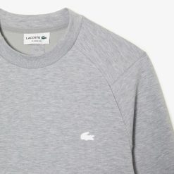 Sweatshirts | LACOSTE Sweatshirt Jogger A Col Rond En Coton Melange Avec Poche Kangourou