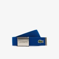 Ceintures | LACOSTE Ceinture Sangle Boucle Gravee Lacoste Edition Made In France