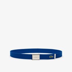 Ceintures | LACOSTE Ceinture Sangle Boucle Gravee Lacoste Edition Made In France