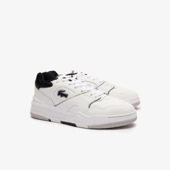 Sneakers | LACOSTE Sneakers Lineshot Homme En Cuir A Col Contraste