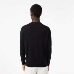 Pullovers | LACOSTE Pull A Col V En Coton Biologique Uni