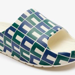 Claquettes & Sandales | LACOSTE Claquettes Serve Slide 2.0 Femme Monogrammees