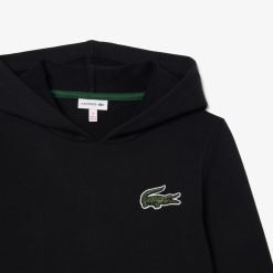 Vetements Fille | LACOSTE Robe Sweatshirt A Capuche En Molleton De Coton