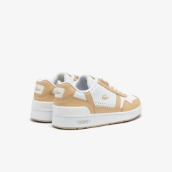 Sneakers | LACOSTE Sneakers T-Clip Femme Lacoste En Cuir