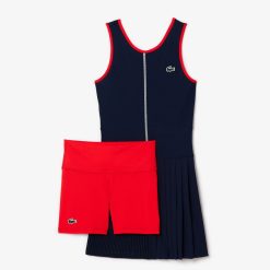 Vetements De Sport | LACOSTE Robe Tennis Ultra-Dry Stretch Avec Shorty Separe