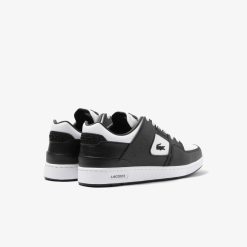 Sneakers | LACOSTE Sneakers Court Cage Homme En Cuir Tons Contrastes