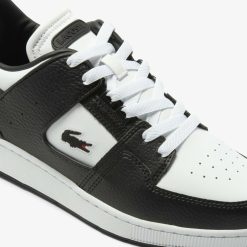 Sneakers | LACOSTE Sneakers Court Cage Homme En Cuir Tons Contrastes