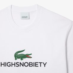 T-Shirts | LACOSTE T-Shirt Lacoste X Highsnobiety En Jersey Epais