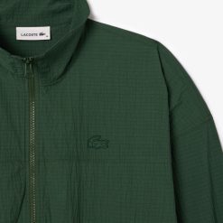 Robes & Jupes | LACOSTE Combinaison Texturee A Col Zippe Avec Ceinture