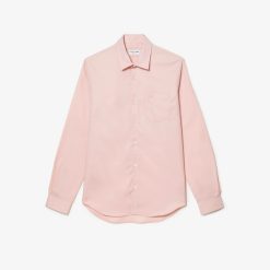 Chemises | LACOSTE Chemise Regular Fit Unie En Coton Premium