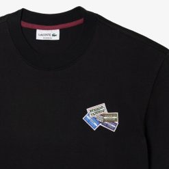 T-Shirts | LACOSTE T-Shirt En Jersey De Coton Epais Avec Badges