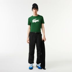 Vetements De Sport | LACOSTE T-Shirt Lacoste Sport En Jersey Respirant Imprime Crocodile 3D