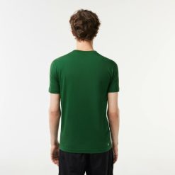 Vetements De Sport | LACOSTE T-Shirt Lacoste Sport En Jersey Respirant Imprime Crocodile 3D