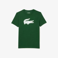 Vetements De Sport | LACOSTE T-Shirt Lacoste Sport En Jersey Respirant Imprime Crocodile 3D