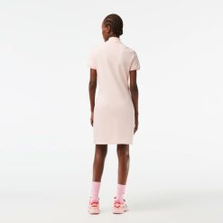 Robes & Jupes | LACOSTE Robe Polo En Pique De Coton Stretch