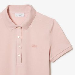 Robes & Jupes | LACOSTE Robe Polo En Pique De Coton Stretch